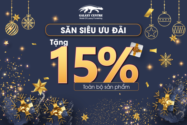 Đón Giáng Sinh - Mừng Năm Mới - Ưu Đãi 15% Toàn Bộ Sản Phẩm