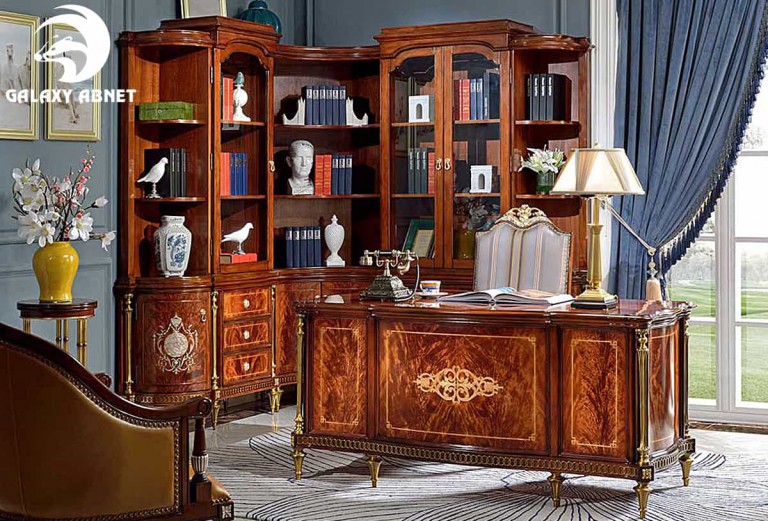 Bàn Làm Việc Tân Cổ Điển Abnet AG-MZ-808P