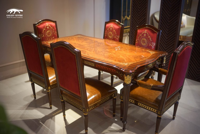 Bộ Bàn Ăn Phong Cách Tân Cổ Điển Galaxy Abnet AG-PA-808Y