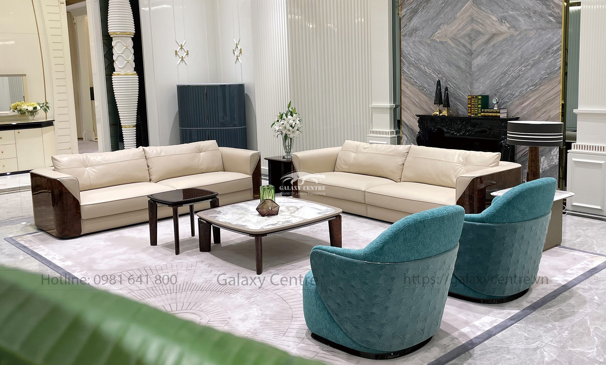 Bộ Sofa Phòng Khách Cao Cấp Hiện Đại W019