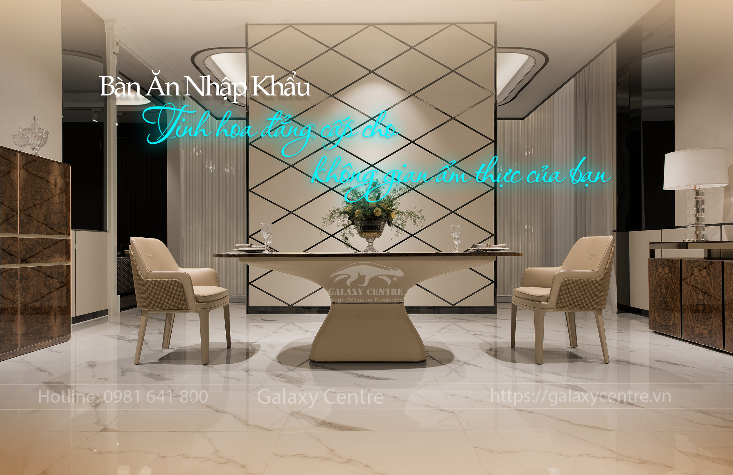 Luxury Collection | Bộ bàn ăn nhập khẩu- Tinh hoa đẳng cấp cho không gian ẩm thực của bạn