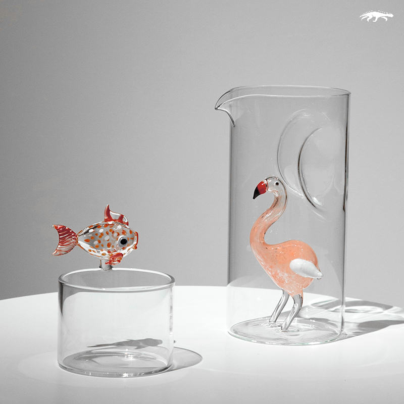 Flamingo ornaments+Goldfish ornament
