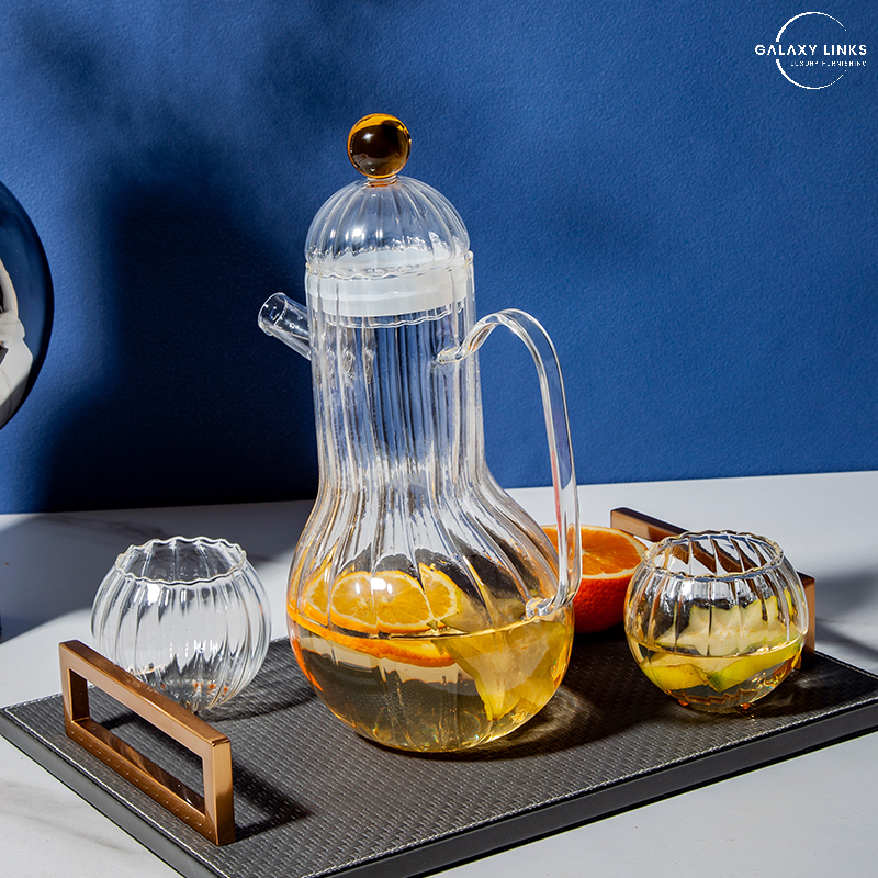 Ya Ya Super Cute Teapot Amber Set (2 cups)